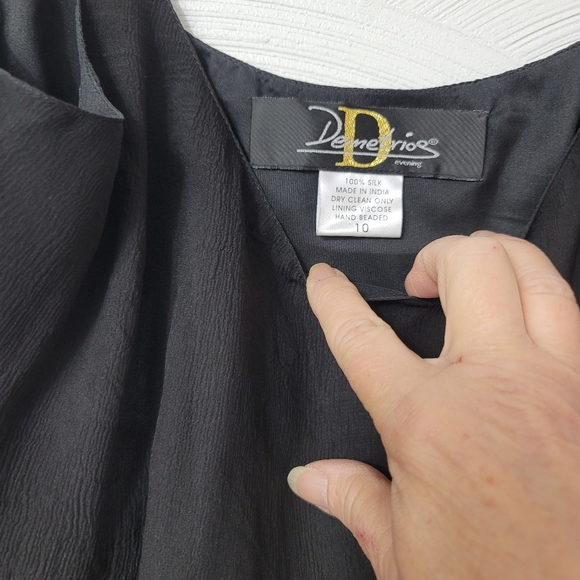 Demetrios Evening silk pant suit.  Size 10 & 6.  (832) - Picture 7 of 12
